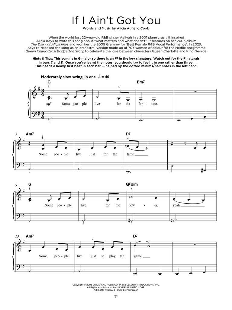 40 Women in Pop - Really Easy Piano