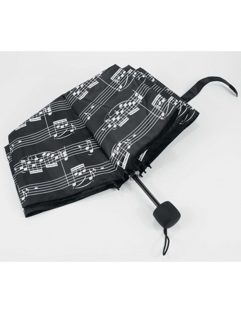 Taschenschirm Notenzeilen schwarz