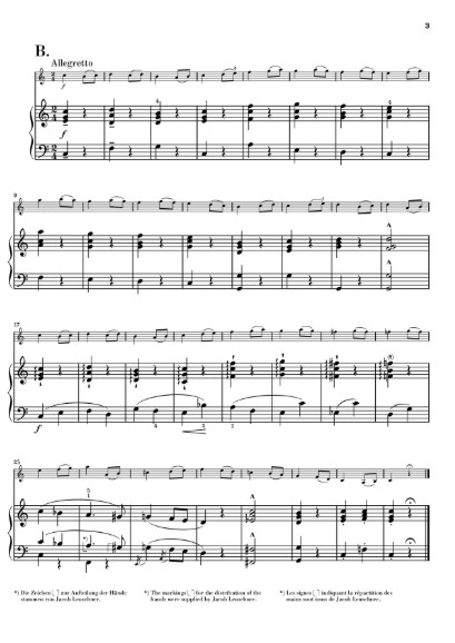 Sehr leichte melodische Übungen in der ersten Lage op. 22
