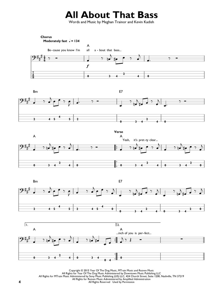 Really Easy Songs for Bass Guitar