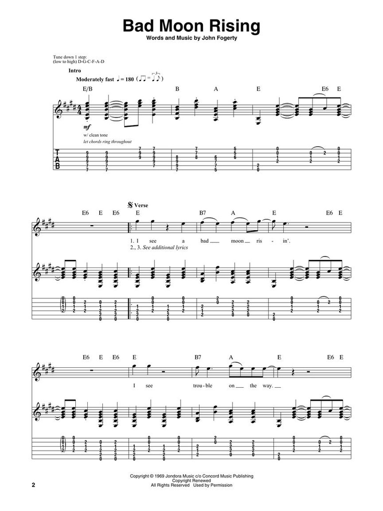 Creedence Clearwater Revival - Deluxe Guitar Play-Along Vol. 23
