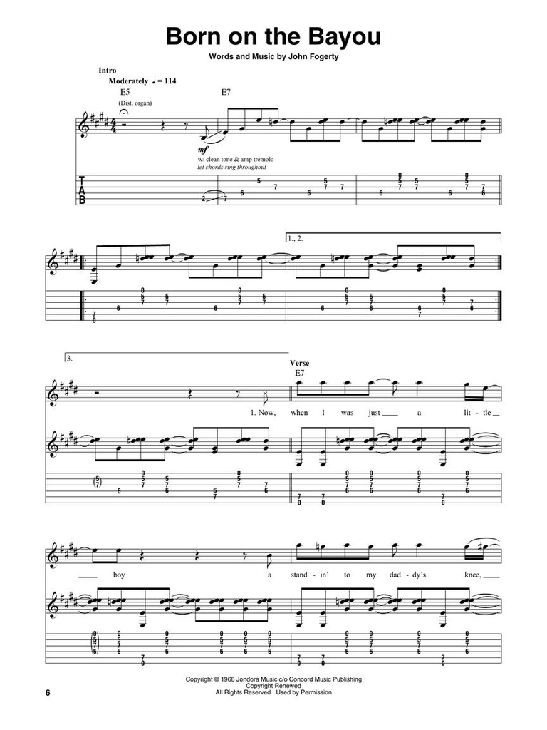 Creedence Clearwater Revival - Deluxe Guitar Play-Along Vol. 23