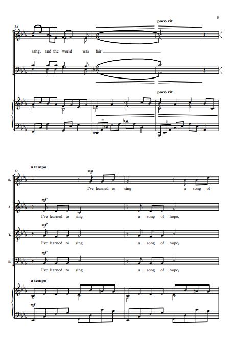 A song of hope
