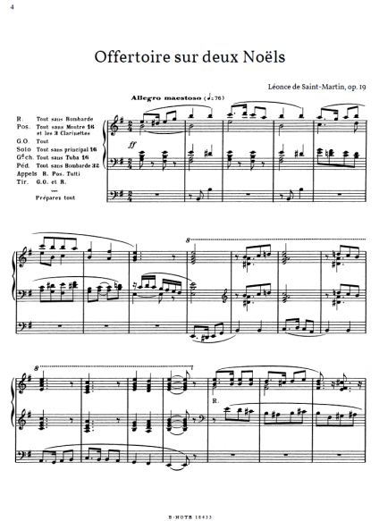 Orgelwerke 8: Trois pieces pour Noel
