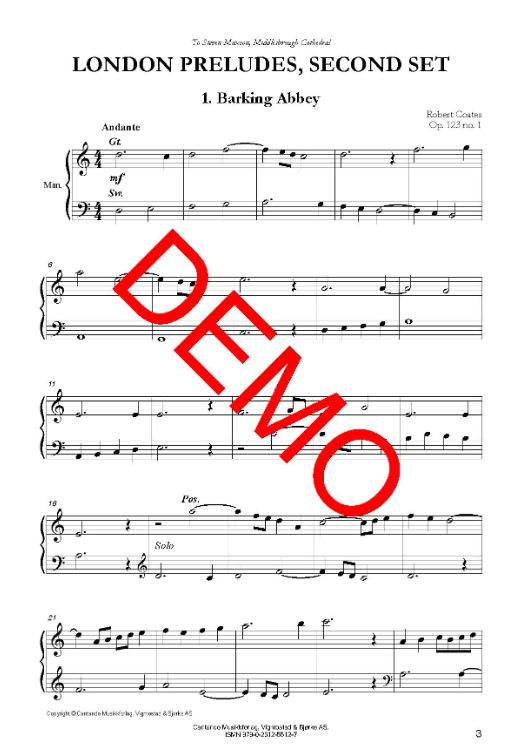 London Preludes 2 op. 123