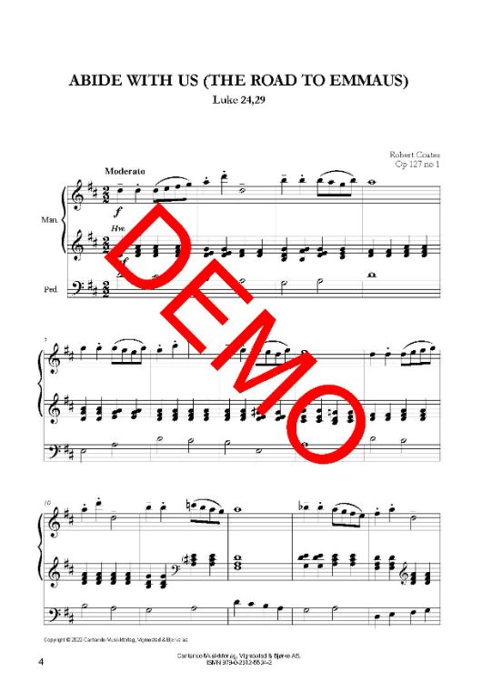 Three Frescoes for organ op. 127