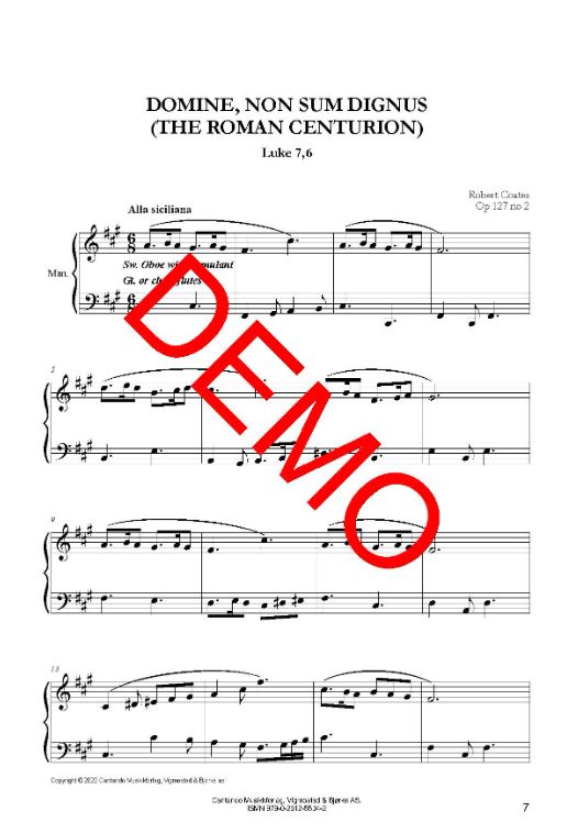 Three Frescoes for organ op. 127