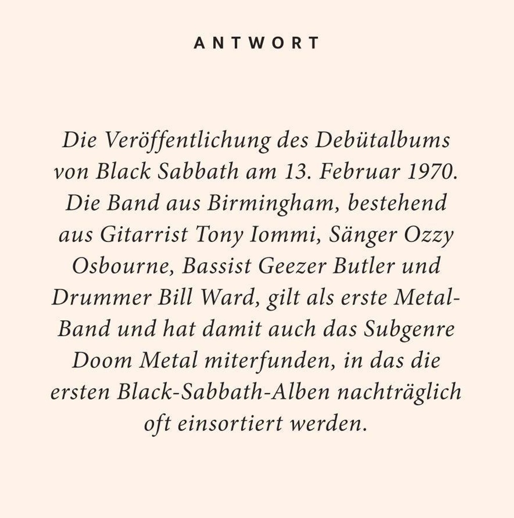 Heavy Metal-Quiz