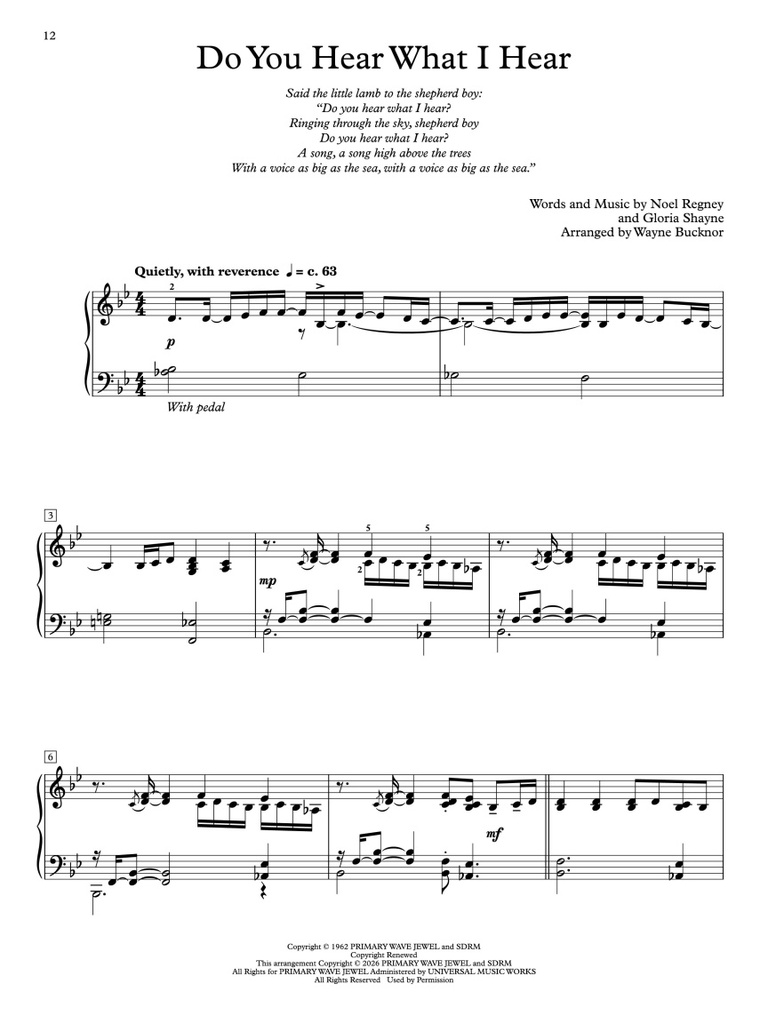 A Nostalgic Christmas for Piano Solo