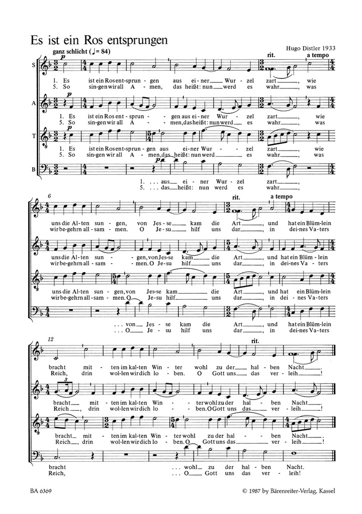 Weihnachtliche Chormusik