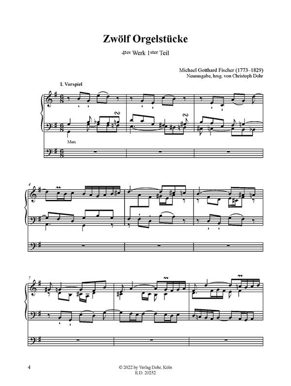 Zwölf Orgelstücke op. 4/1 (1802)