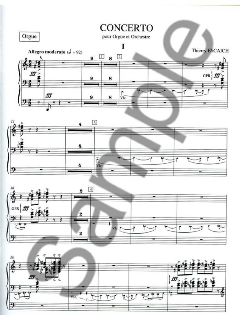 Concerto pour Orgue et Orchestre