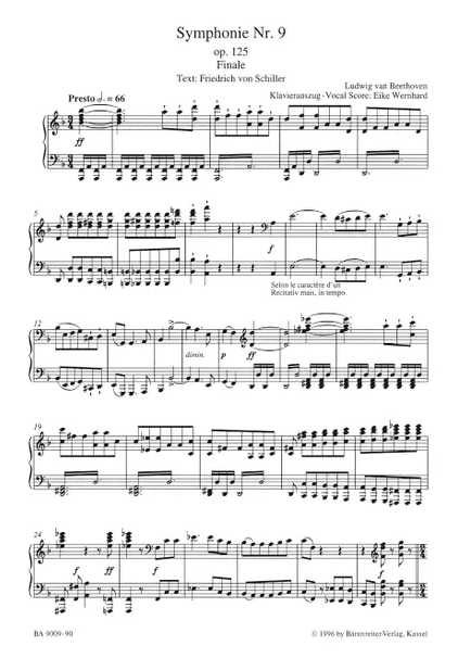 Sinfonie Nr. 9 d-moll, op. 125 - Finale