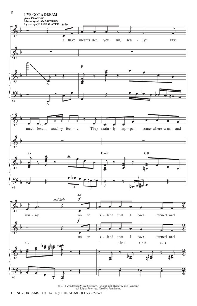 Disney Dreams to Share - Choral Medley