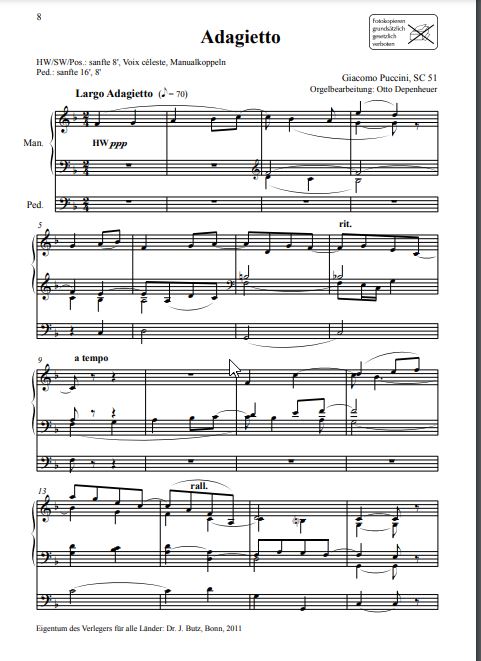 Transkriptionen für Orgel Band 1