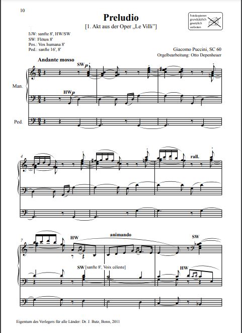Transkriptionen für Orgel Band 1