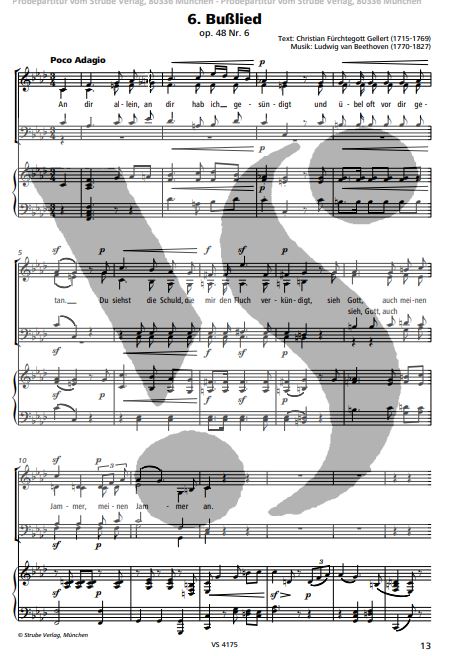 Sechs Lieder op. 48