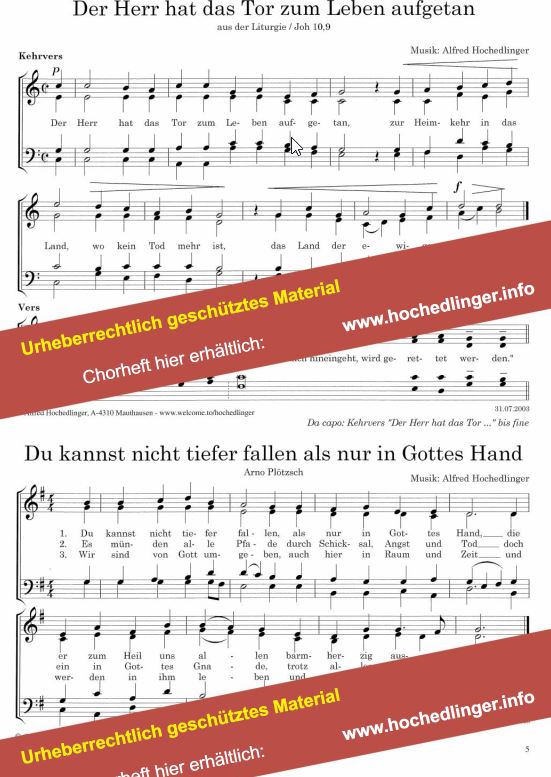 In deinen Händen ruht mein Geschick