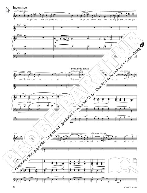Messa da Requiem - Version für kleines Ensemble