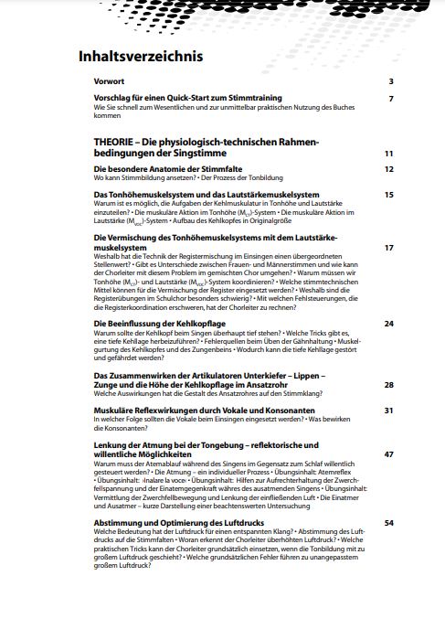 Stimmtraining im Chor