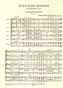 Weltliche Gesänge, op. 42, 62, 93a, 104, WoO 34