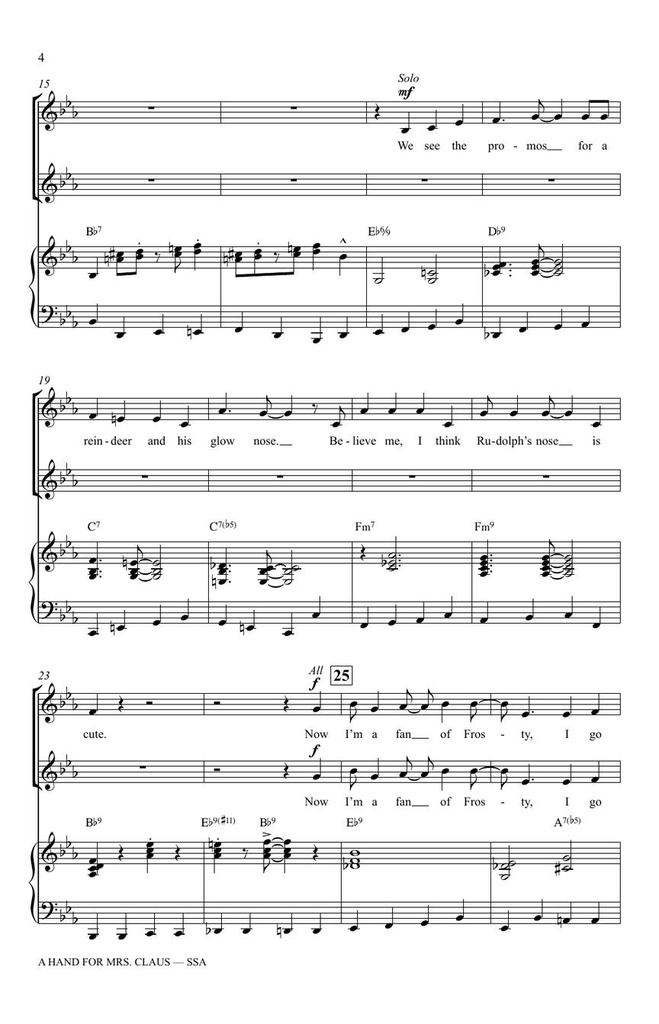 A hand for Mrs. Claus