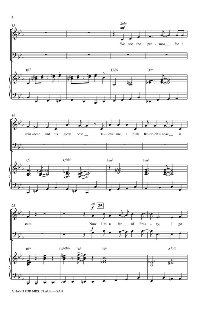 A hand for Mrs. Claus