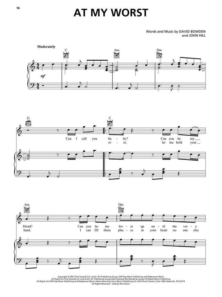 Soft Pop Sheet Music Collection