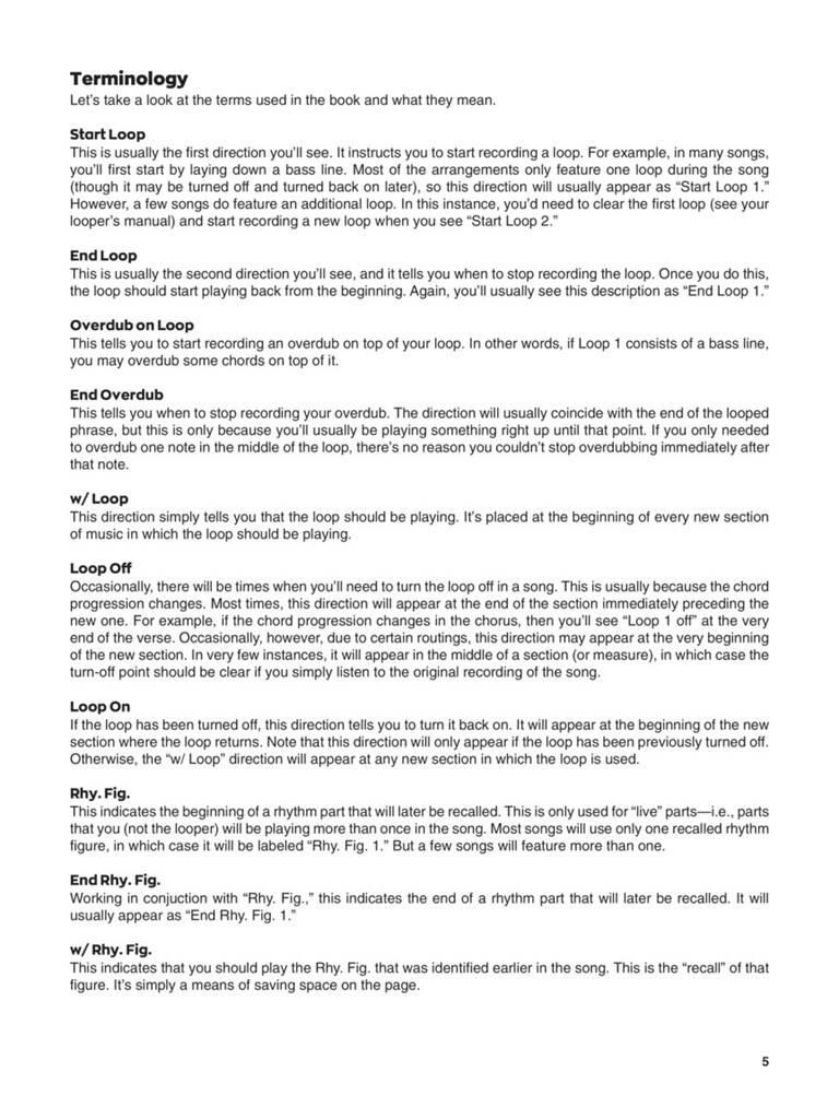 Looper Pedal Songbook