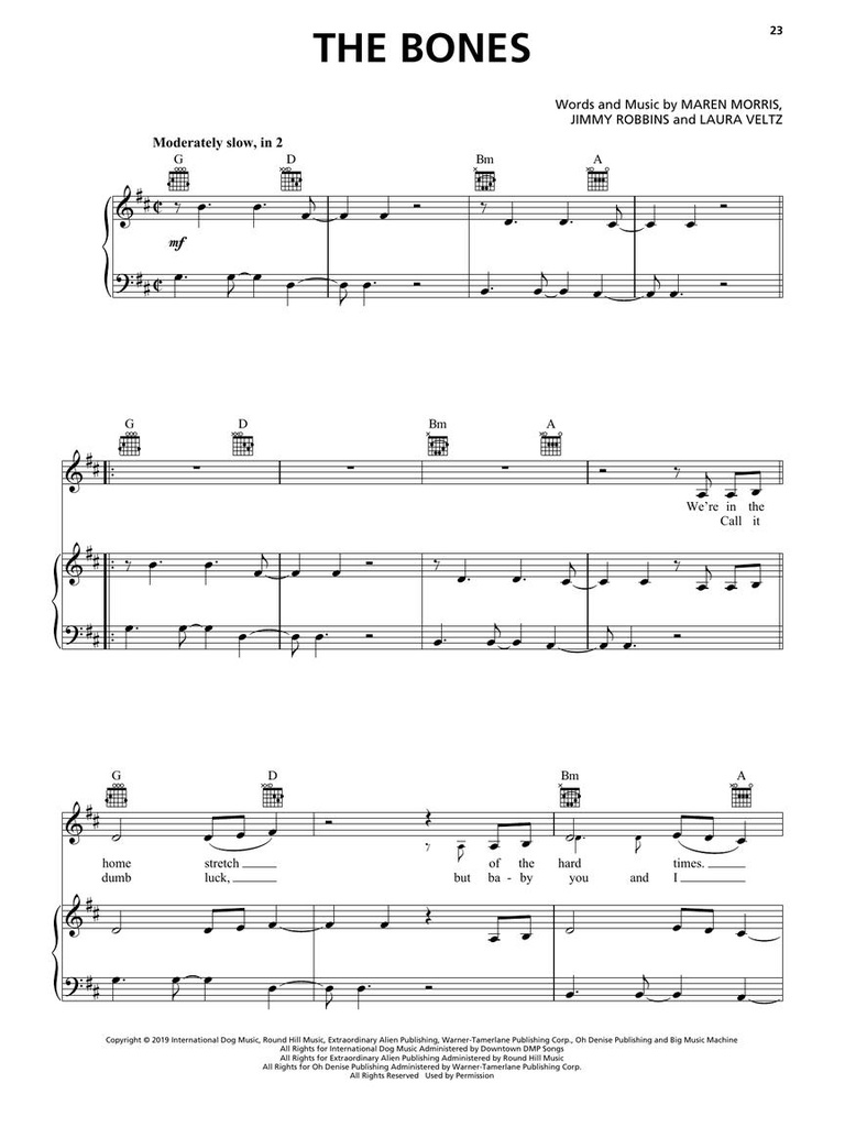 Popular Country Sheet Music