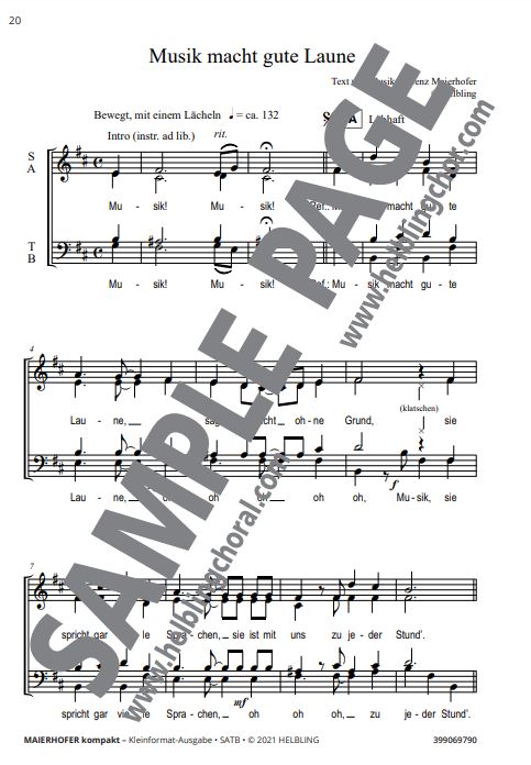 Maierhofer Kompakt - SATB Kleinformat