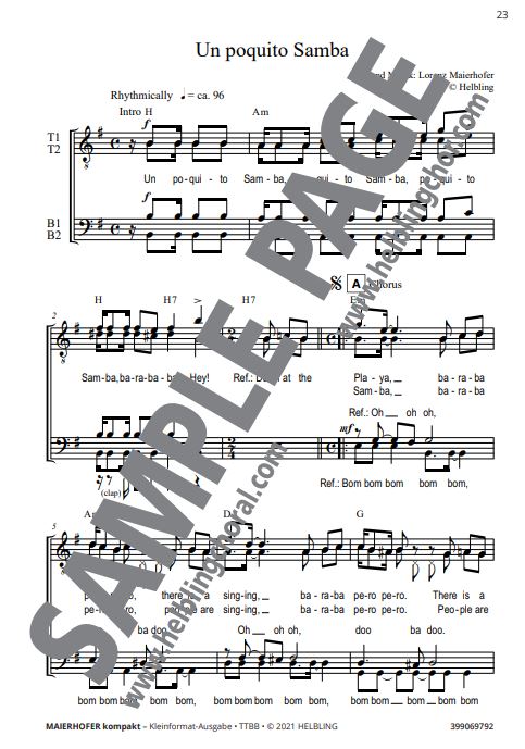 Maierhofer Kompakt - TTBB Kleinformat