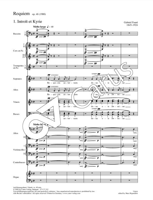 Requiem, op. 48 (Fassung 1900)