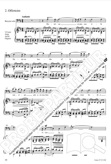 Requiem, op. 48 - Kirchenfassung 1889