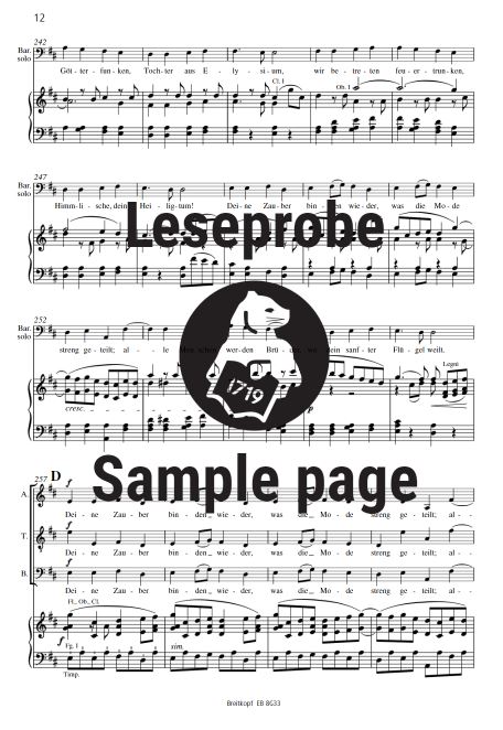 An die Freude, Finale der Symphonie Nr. 9, op. 125