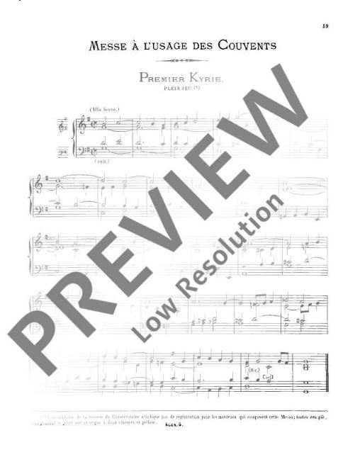 Pieces d'Orgue - Orgelmessen