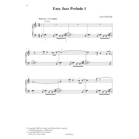 12 Easy Jazz Preludes for Piano