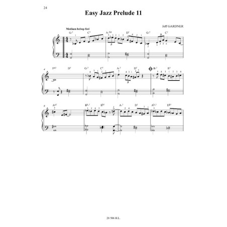 12 Easy Jazz Preludes for Piano