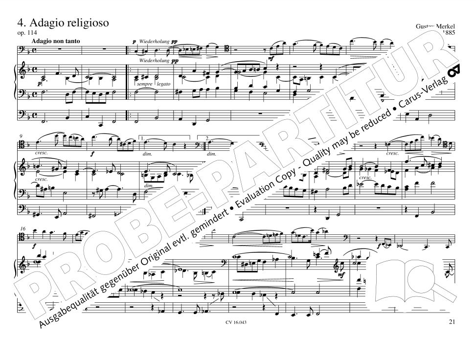 Romantische Musik für Violoncello und Orgel