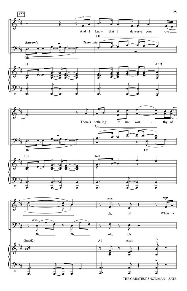 The Greatest Showman - Choral Highlights