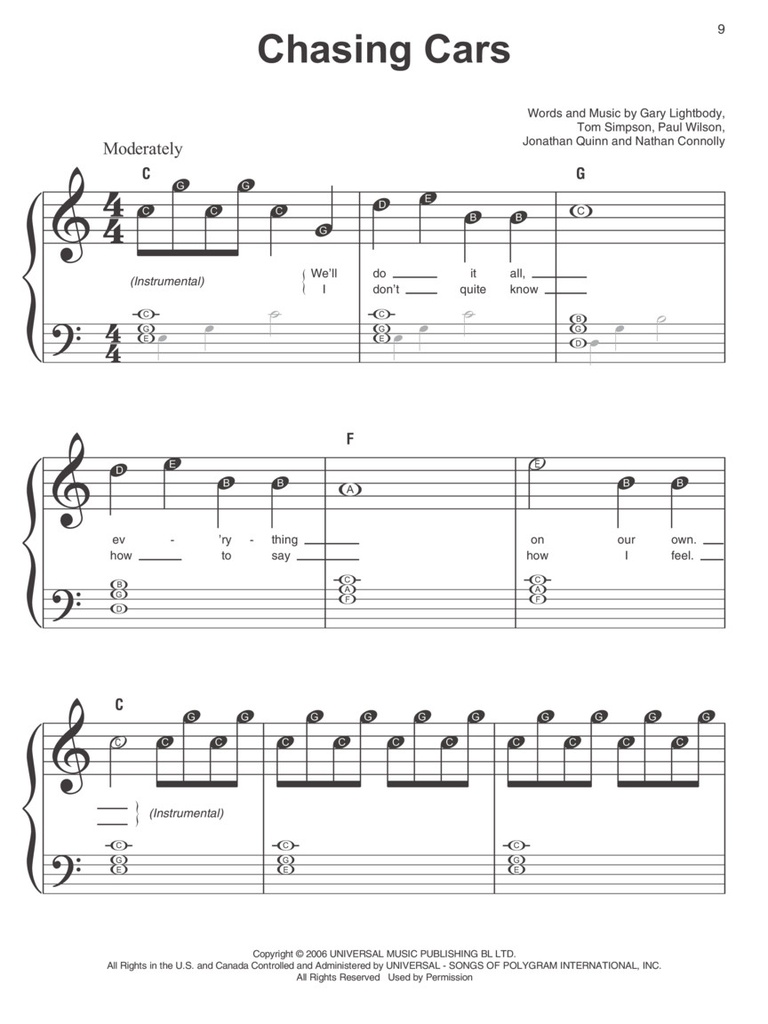 Pop Hits - Instant Piano Songs