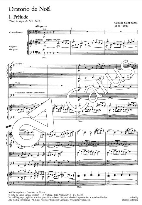 Oratorio de Noel, op. 12
