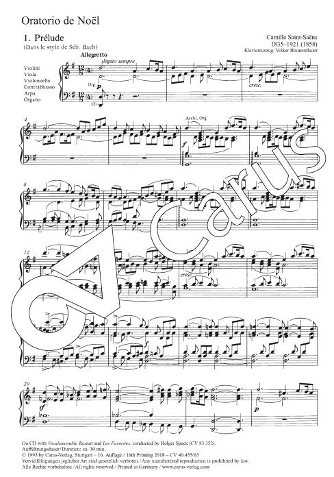 Oratorio de Noel, op. 12