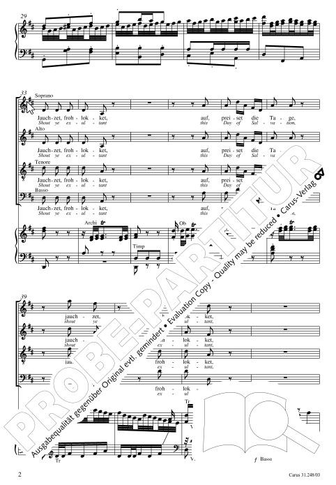 Weihnachtsoratorium Teil I - III, BWV 248