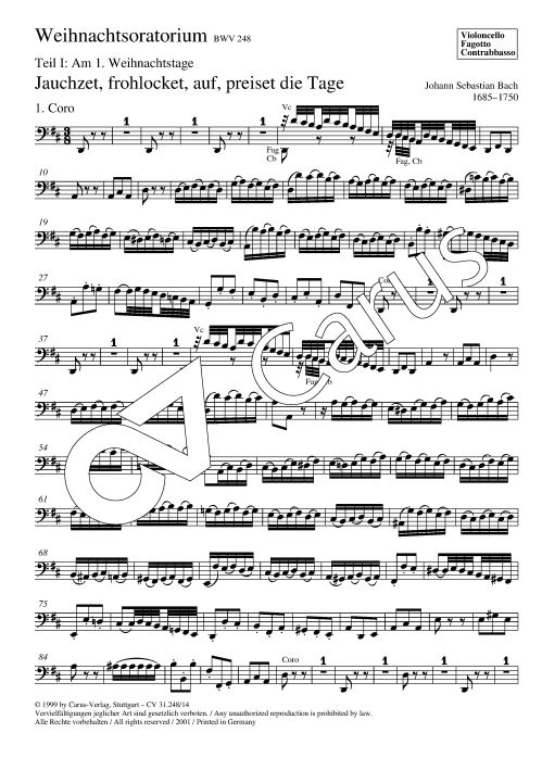 Weihnachtsoratorium Teil I - III, BWV 248