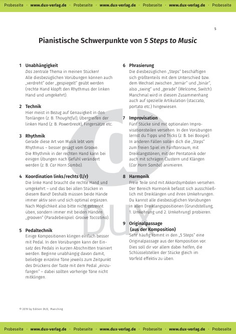 5 Steps to Music Vol. 1
