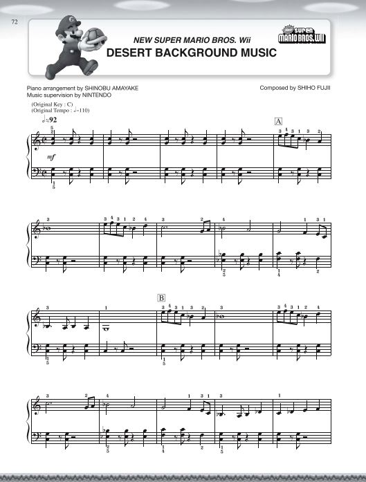 Super Mario Series for Easy Piano