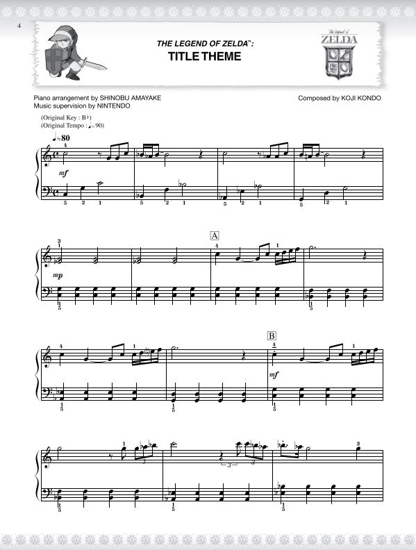 The Legend of Zelda Series for Easy Piano