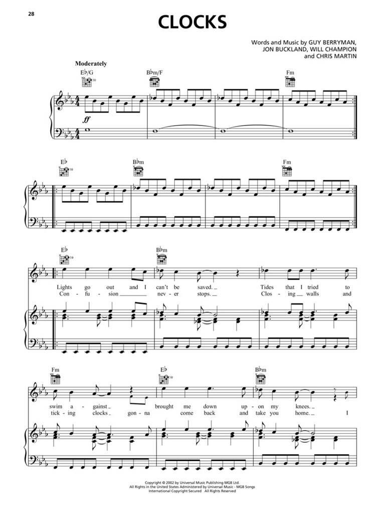 Coldplay - Sheet Music Collection