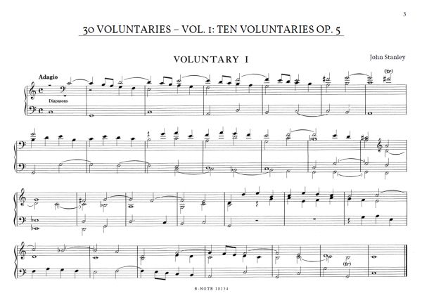 30 Organ Voluntaries Vol. 1: Nr. 1-10 op. 5